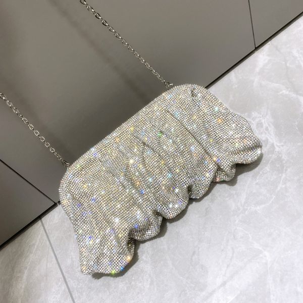 new rhinestone pleated clip dinner bag for autumn winter simple fashion women luxury handbag
new rhinestone pleated clip dinner bag for autumn winter simple fashion women luxury handbag