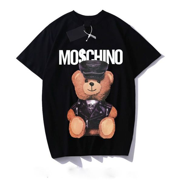 women's t-shirt letter print t shirts black fashion designer summer bear tshirt 100% cotton short sleeve tee mens clothes t-shirt for w, White
women's t-shirt letter print t shirts black fashion designer summer bear tshirt 100% cotton short sleeve tee mens clothes t-shirt for w, White