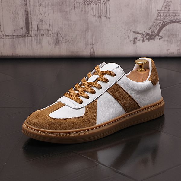 european style dres party wedding shoes brand spring designer leather white causal sneakers round toe thick bottom business leisure driving, Black
european style dres party wedding shoes brand spring designer leather white causal sneakers round toe thick bottom business leisure driving, Black