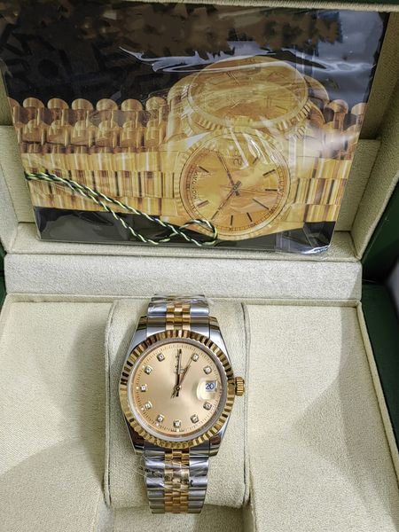 with original box watch 41mm 36mm 31mm 26mm president datejust 116334 sapphire glass asia 2813 movement mechanical automatic mens woman watc, Slivery;brown
with original box watch 41mm 36mm 31mm 26mm president datejust 116334 sapphire glass asia 2813 movement mechanical automatic mens woman watc, Slivery;brown