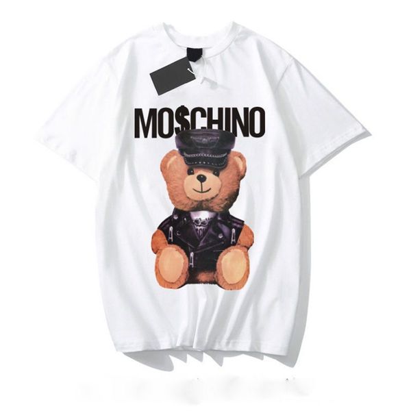 women's t-shirt letter print t shirts black fashion designer summer bear tshirt 100% cotton short sleeve tee mens clothes t-shirt for w, White
women's t-shirt letter print t shirts black fashion designer summer bear tshirt 100% cotton short sleeve tee mens clothes t-shirt for w, White