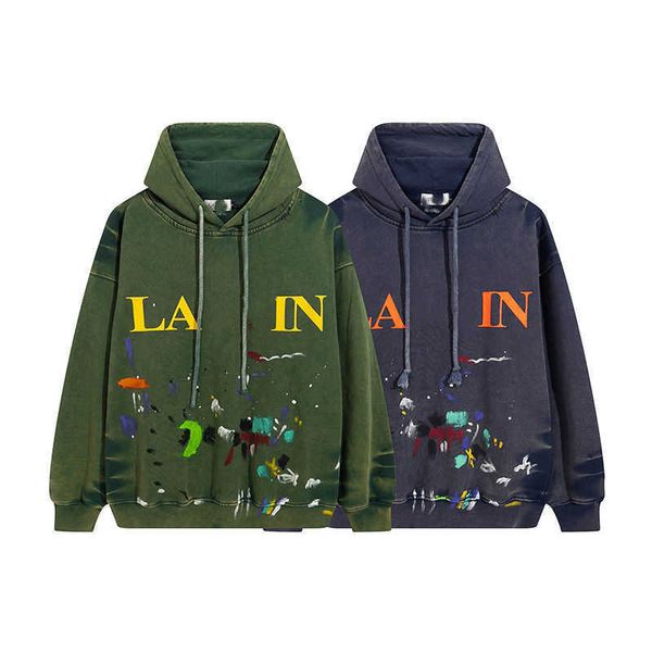 men's hoodies sweatshirts designer lanvins classic fashion graffiti print men's women's loose pullover hooded, Black
men's hoodies sweatshirts designer lanvins classic fashion graffiti print men's women's loose pullover hooded, Black