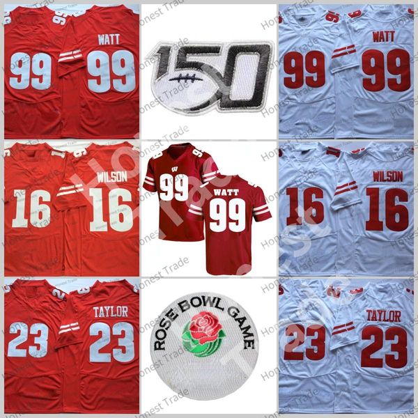 american college football wear ncaa 16 russell wilson football jersey 23 jonathan taylor 99 j.j watt wisconsin college red white stitched me, Black
american college football wear ncaa 16 russell wilson football jersey 23 jonathan taylor 99 j.j watt wisconsin college red white stitched me, Black