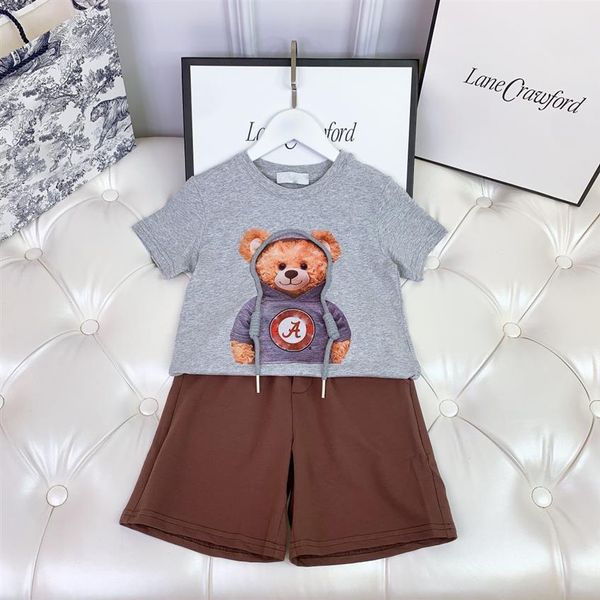 designer kids t-shirt shorts sets childrens suit brand boys clothing cotton tees size 100-140 gray color2216, White
designer kids t-shirt shorts sets childrens suit brand boys clothing cotton tees size 100-140 gray color2216, White