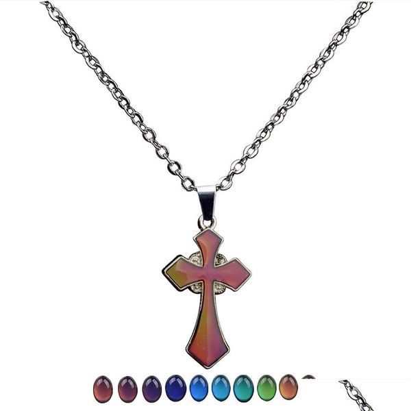 pendant necklaces jesus cross pendant color changing temperature sensing necklace women children necklaces fashion jewelry drop deli dhynx, Silver
pendant necklaces jesus cross pendant color changing temperature sensing necklace women children necklaces fashion jewelry drop deli dhynx, Silver
