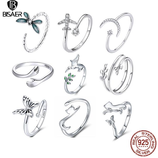 wedding rings bisaer 925 sterling silver adjustable ring star moon cz hug love rose bird open for women party original jewelry size 5-9 2211, Slivery;golden
wedding rings bisaer 925 sterling silver adjustable ring star moon cz hug love rose bird open for women party original jewelry size 5-9 2211, Slivery;golden