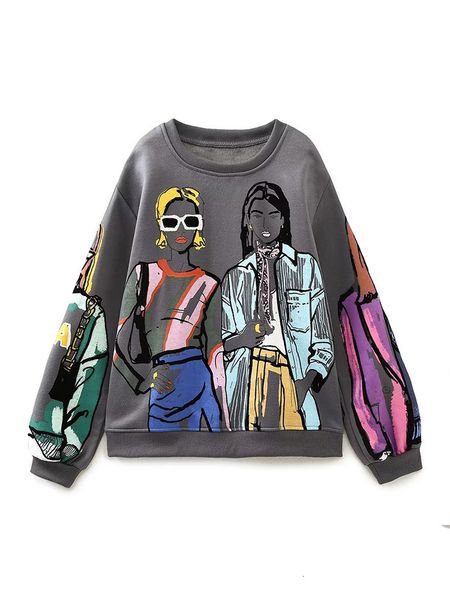 women's hoodies sweatshirts women autumn fashion printing basic vintage o neck long sleeve female pullovers chic 221121, Black
women's hoodies sweatshirts women autumn fashion printing basic vintage o neck long sleeve female pullovers chic 221121, Black