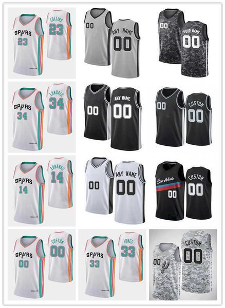 75th custom men women jersey youth 23 zach collins 14 drew eubanks 33 tre jones 34 jock landale san antonio''spurs''bask, Black;red
75th custom men women jersey youth 23 zach collins 14 drew eubanks 33 tre jones 34 jock landale san antonio''spurs''bask, Black;red