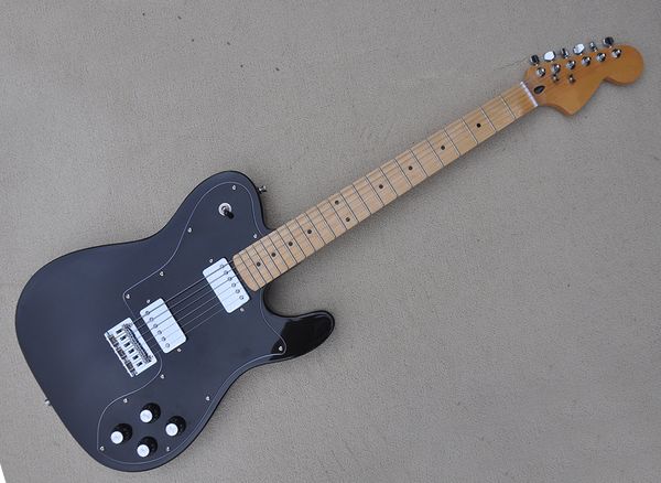 6 strings black electric guitar with black pickguard maple fretboard can be customized as request
6 strings black electric guitar with black pickguard maple fretboard can be customized as request