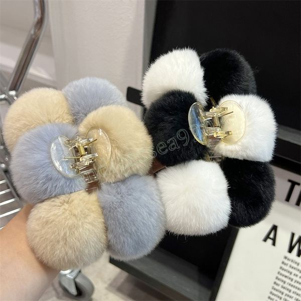 winter extra large rabbit plush acrylic hair claw hairpins women girls solid color hair clips barrette hair accessorie, Slivery;golden
winter extra large rabbit plush acrylic hair claw hairpins women girls solid color hair clips barrette hair accessorie, Slivery;golden