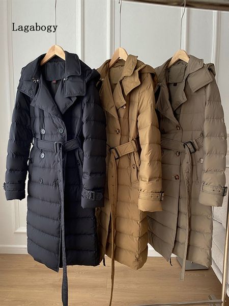 women's down parkas lagabogy winter hooded long women high street 90 white duck jacket female casual thick warm snow trench coat 221121, Black
women's down parkas lagabogy winter hooded long women high street 90 white duck jacket female casual thick warm snow trench coat 221121, Black