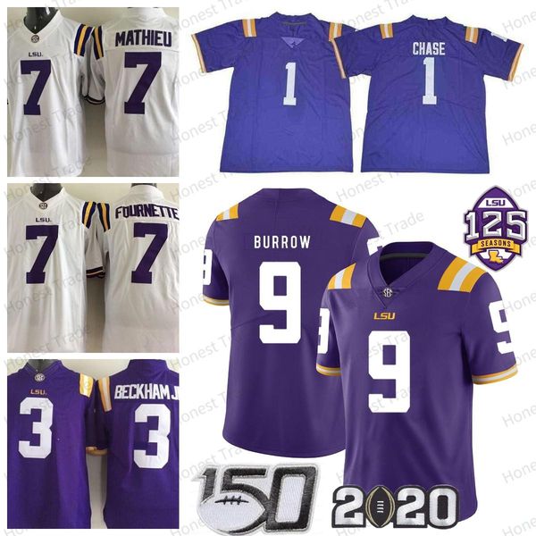 american college football wear ncaa lsu football tigers jersey 9 burreaux joe burrow 1 chase 3 beckham jr. 7 mathie purple white peach patch, Black
american college football wear ncaa lsu football tigers jersey 9 burreaux joe burrow 1 chase 3 beckham jr. 7 mathie purple white peach patch, Black