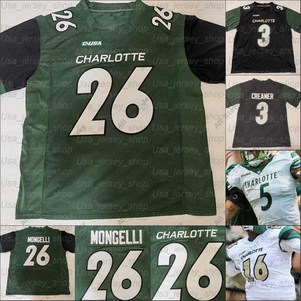 american college football wear custom charlotte college football jerseys chris reynolds benny lemay victor tucker cameron dollar alex highsm, Black
american college football wear custom charlotte college football jerseys chris reynolds benny lemay victor tucker cameron dollar alex highsm, Black