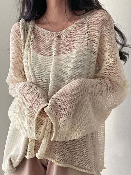 women's sweaters lazy style full sleeves jumpers hollow out women fashion casual streetwear chic femme sweaters pullovers 221119, White;black
women's sweaters lazy style full sleeves jumpers hollow out women fashion casual streetwear chic femme sweaters pullovers 221119, White;black