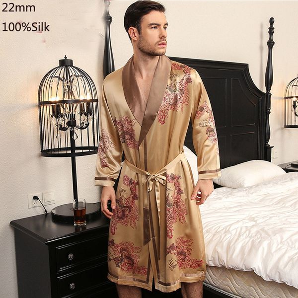 men s sleepwear 22mm100 silk robes men for women lounge 100 real silk robes men simple long sleeve male home 221119, Black;brown
men s sleepwear 22mm100 silk robes men for women lounge 100 real silk robes men simple long sleeve male home 221119, Black;brown