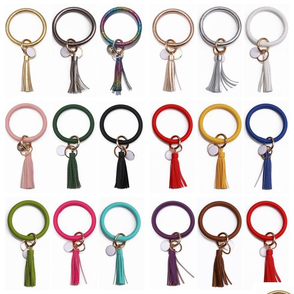 charm bracelets women pu wrist keychain bracelet charms leather bangle round key ring large assel chain wristlet bracelets holder fo dhacj, Golden;silver
charm bracelets women pu wrist keychain bracelet charms leather bangle round key ring large assel chain wristlet bracelets holder fo dhacj, Golden;silver