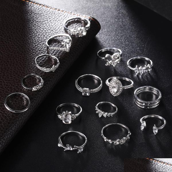 cluster rings diamond heart crown ring sier knuckle jewelry set women combination stacking midi fashion drop delivery dhins, Golden;silver
cluster rings diamond heart crown ring sier knuckle jewelry set women combination stacking midi fashion drop delivery dhins, Golden;silver