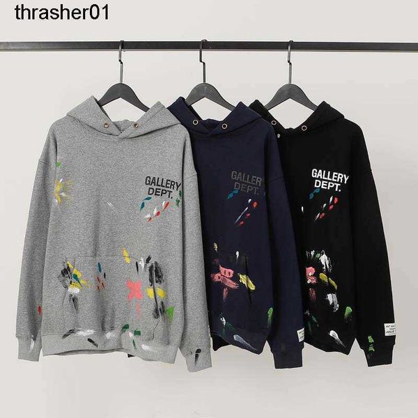 men's designer hoodies sweatshirts galery dept splashing graffiti small lettered print fashion hoodie winter, Black
men's designer hoodies sweatshirts galery dept splashing graffiti small lettered print fashion hoodie winter, Black