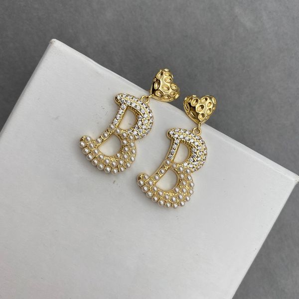 women's wedding date designer dangle earrings letter pendant set crystal pearl earrings, Silver
women's wedding date designer dangle earrings letter pendant set crystal pearl earrings, Silver