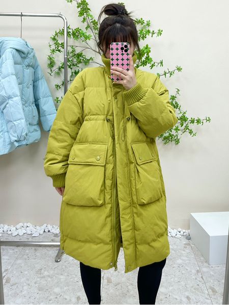 women's down parkas winter women white duck coat female zipper thick outwear casual loose stand collar drawstring long jacket 221121, Black
women's down parkas winter women white duck coat female zipper thick outwear casual loose stand collar drawstring long jacket 221121, Black