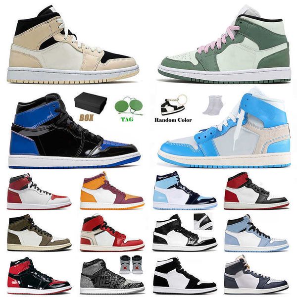 mens womens jorden1s 1 1s jumpman basketball shoes designer jorden cactus jack high university blue mid dutch green carbon fiber sneakers 6c, Black;white
mens womens jorden1s 1 1s jumpman basketball shoes designer jorden cactus jack high university blue mid dutch green carbon fiber sneakers 6c, Black;white