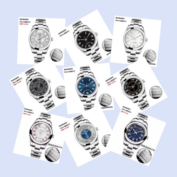 clean 116034 montre de luxe mens watches 39mm eta2836 automatic machincal movement luxury watch wristwatches, Slivery;brown
clean 116034 montre de luxe mens watches 39mm eta2836 automatic machincal movement luxury watch wristwatches, Slivery;brown