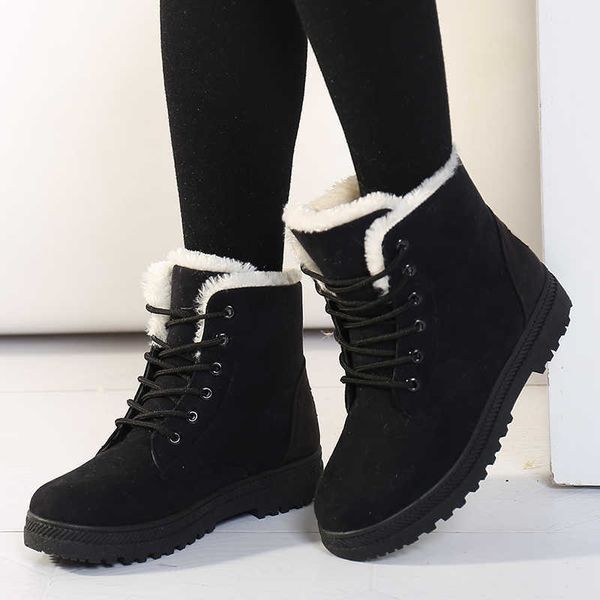 women boots winter ankle for shoes female snow botas mujer warm plush woman plus size 44 221022, Black
women boots winter ankle for shoes female snow botas mujer warm plush woman plus size 44 221022, Black