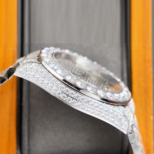 wristwatches diamond mens watch 42mm automatic mechanical diamonds bezel watch sapphire waterproof wristwatch fashion busins wristwatc, Slivery;brown
wristwatches diamond mens watch 42mm automatic mechanical diamonds bezel watch sapphire waterproof wristwatch fashion busins wristwatc, Slivery;brown