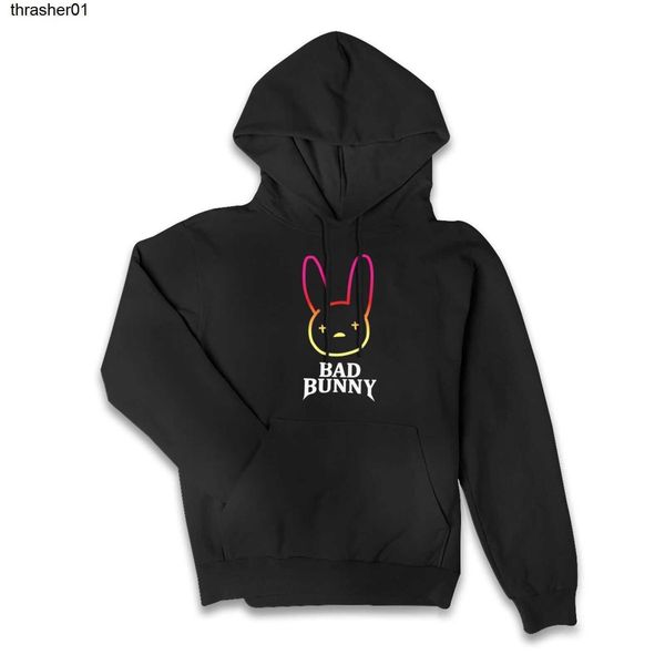men's hoodies sweatshirts bad bunny designer womens casual cotton hooded pullover long sleeve streetwear fashion hoodie, Black
men's hoodies sweatshirts bad bunny designer womens casual cotton hooded pullover long sleeve streetwear fashion hoodie, Black