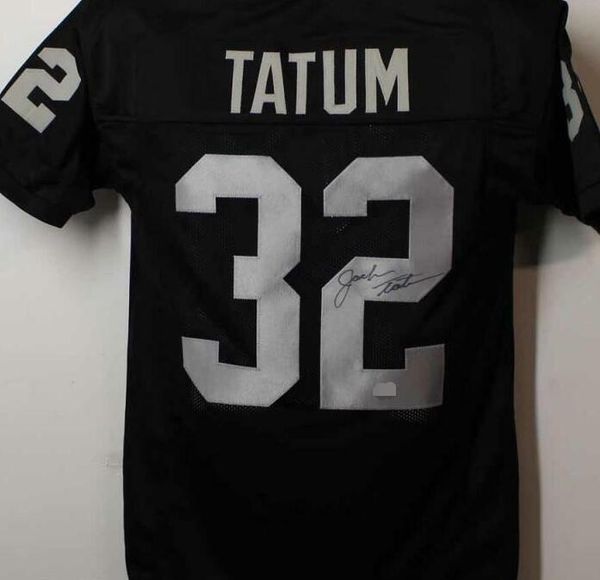 jack tatum signed autograph signatured autographed auto jersey shirts, Black;red