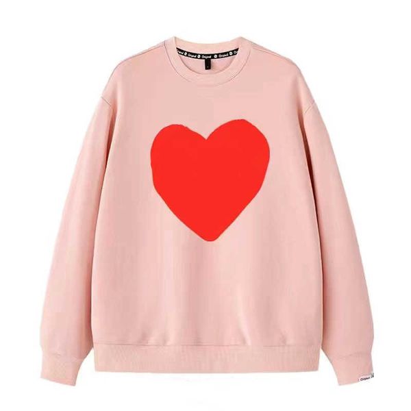 designer luxury play classic little red heart sweater hooded long sleeve terry cotton couple coat loose fashion trend versatile plush, Black
designer luxury play classic little red heart sweater hooded long sleeve terry cotton couple coat loose fashion trend versatile plush, Black