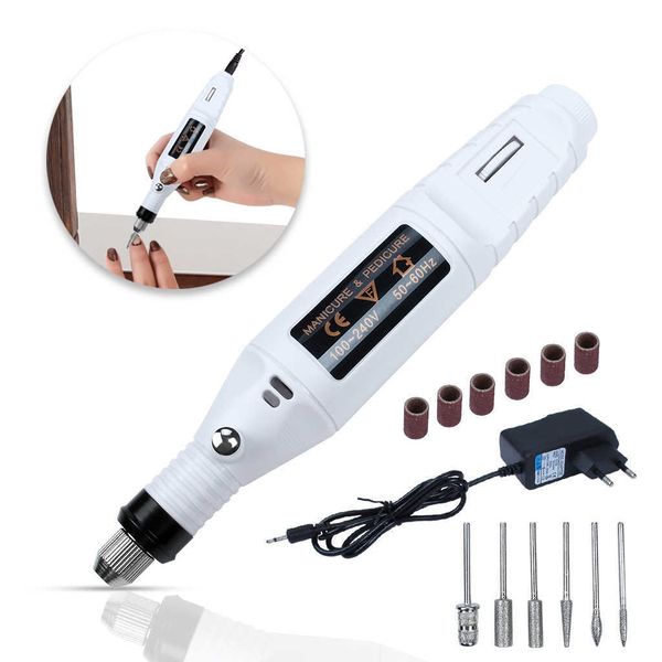 10sets electric nail drill 6 in 1 nail file manicure pedicure kit grinder with polishing tools efficient heat dissipation taladro de unas, Silver
10sets electric nail drill 6 in 1 nail file manicure pedicure kit grinder with polishing tools efficient heat dissipation taladro de unas, Silver