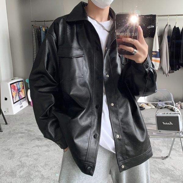men's leather faux autumn winter pu jackets men solid color coat casual motorcycle biker jacket classic black male clothes plus size 5x
men's leather faux autumn winter pu jackets men solid color coat casual motorcycle biker jacket classic black male clothes plus size 5x