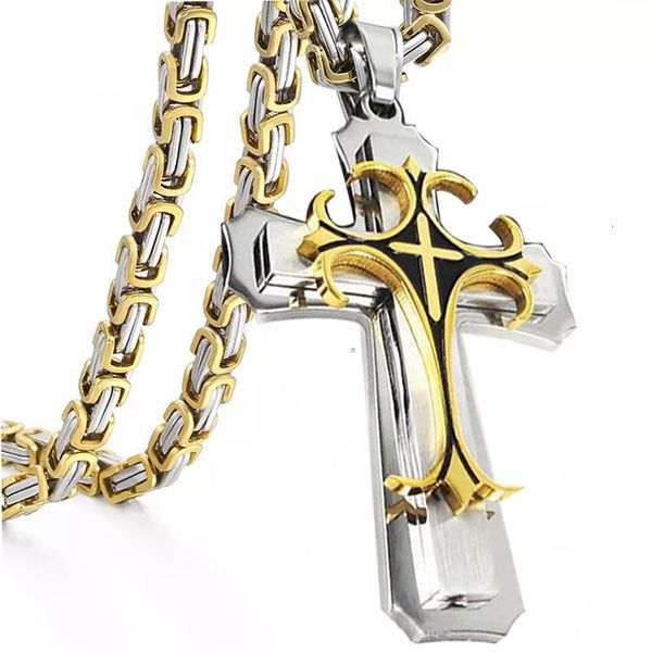 chokers vintage stainless steel chain necklace men steampunk cross pendant aesthetic jewelry wholesale 221121, Golden;silver
chokers vintage stainless steel chain necklace men steampunk cross pendant aesthetic jewelry wholesale 221121, Golden;silver