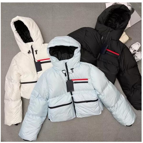 women designer down parkas fashion winter warm jackets with short stripe letters down coats womens trendy outerwear triangle clothing 3 colo, Black
women designer down parkas fashion winter warm jackets with short stripe letters down coats womens trendy outerwear triangle clothing 3 colo, Black