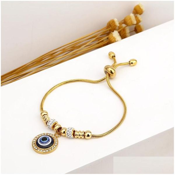 charm bracelets evil eye charm bracelets turkish blue good luck protection bracelet adjustable titanium steel chain jewelry drop deli dh0he, Golden;silver
charm bracelets evil eye charm bracelets turkish blue good luck protection bracelet adjustable titanium steel chain jewelry drop deli dh0he, Golden;silver