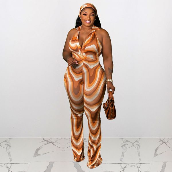 women's plus size tracksuits perl wave texture vneck jumpsuit for women plus size summer outfit sleeveless rompers overall fashion paly, Black
women's plus size tracksuits perl wave texture vneck jumpsuit for women plus size summer outfit sleeveless rompers overall fashion paly, Black