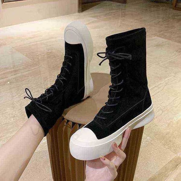 designer boots hbp new british style martin for women women's spring and autumn single mid tube elastic socks fashion 220726, Black
designer boots hbp new british style martin for women women's spring and autumn single mid tube elastic socks fashion 220726, Black