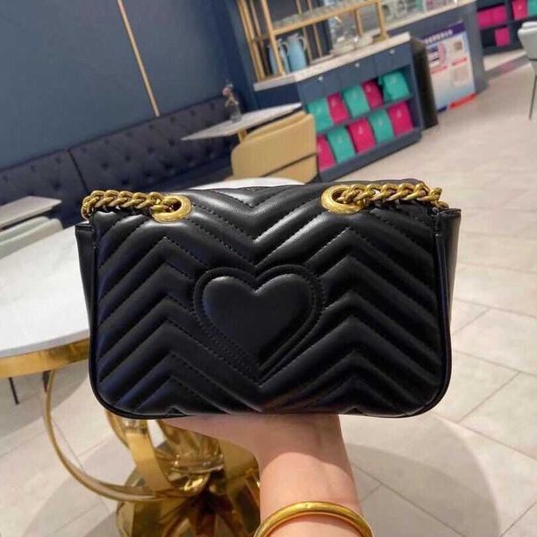 bags designer marmomt shoulder bag 2022 leather wave messenger bag classic fashion single shoulder women, Black;red
bags designer marmomt shoulder bag 2022 leather wave messenger bag classic fashion single shoulder women, Black;red