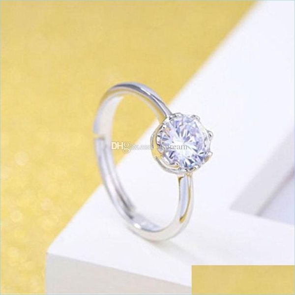 band rings diamond crown ring adjustable sier women bride engagement wedding fashion jewelry gift drop delivery dhq0z, Silver
band rings diamond crown ring adjustable sier women bride engagement wedding fashion jewelry gift drop delivery dhq0z, Silver