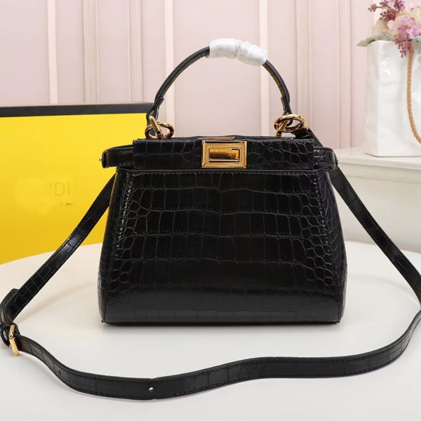 alligator design tote bag genuine leather handbag shoulder crossbody bags classic twist lock detachable adjustable strap inside zipper pocke
alligator design tote bag genuine leather handbag shoulder crossbody bags classic twist lock detachable adjustable strap inside zipper pocke