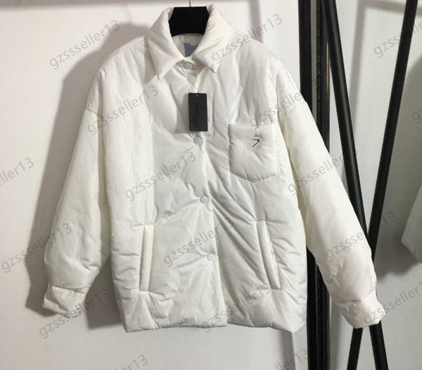 womens down parkas brand puffer coat chest triangle logo adorns the pocket long sleeve winter coats single row button open lapel jacket wome, Black
womens down parkas brand puffer coat chest triangle logo adorns the pocket long sleeve winter coats single row button open lapel jacket wome, Black
