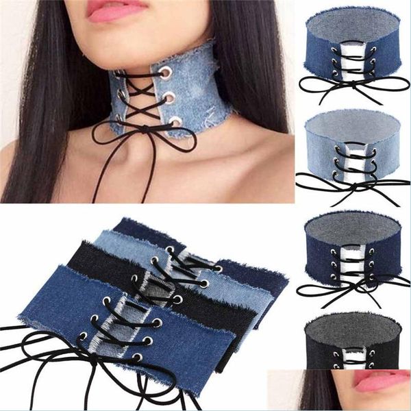 chokers wide jean chokers necklace collar bandage lace ties adjustable necklaces for women fashion jewelry drop delivery pendants dhfj7, Golden;silver
chokers wide jean chokers necklace collar bandage lace ties adjustable necklaces for women fashion jewelry drop delivery pendants dhfj7, Golden;silver