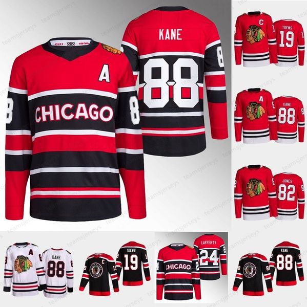 88 patrick kane blackhawks reverse retro jersey 19 jonathan toews max domi sam lafferty tyler johnson taylor raddysh andrew shaw reese johns, Black
88 patrick kane blackhawks reverse retro jersey 19 jonathan toews max domi sam lafferty tyler johnson taylor raddysh andrew shaw reese johns, Black
