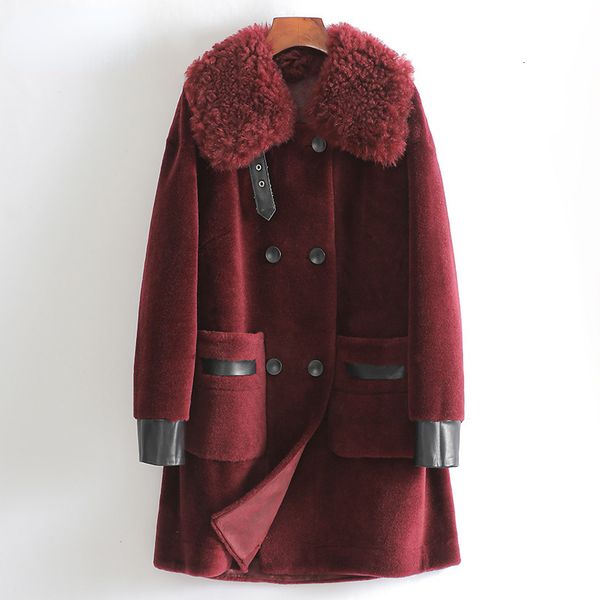 womens fur faux real coat clothing fashion korean wool winter jacket long sleeve thicken warm woolen zm 221122, Black
womens fur faux real coat clothing fashion korean wool winter jacket long sleeve thicken warm woolen zm 221122, Black