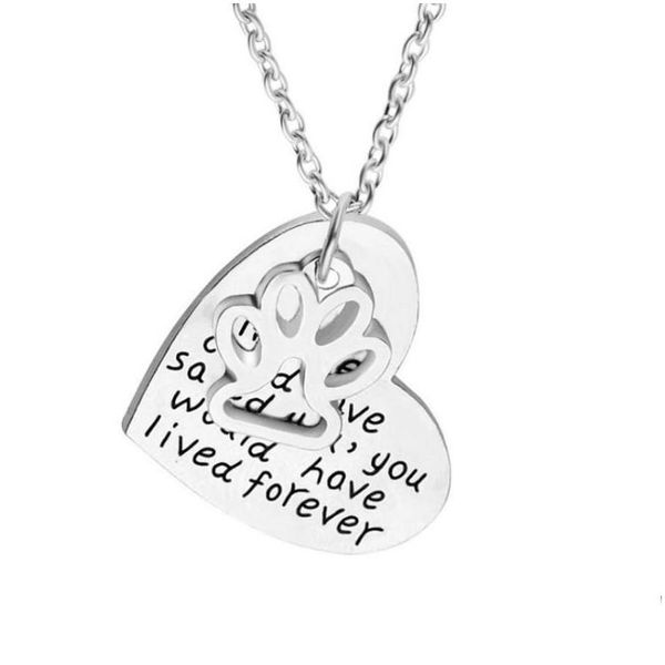 pendant necklaces dog paw prints necklace love heart pendant necklaces pet sympathy jewelry gift drop delivery pendants dh3zy, Silver
pendant necklaces dog paw prints necklace love heart pendant necklaces pet sympathy jewelry gift drop delivery pendants dh3zy, Silver
