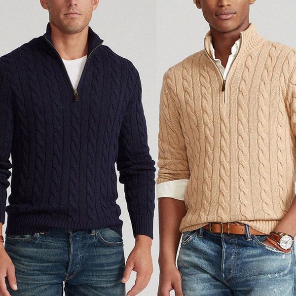 mens polo sweater thick half zipper high neck warm knitwear pullover wool designer knitting sweaters casual jumper brand knits small horse g, White;black
mens polo sweater thick half zipper high neck warm knitwear pullover wool designer knitting sweaters casual jumper brand knits small horse g, White;black
