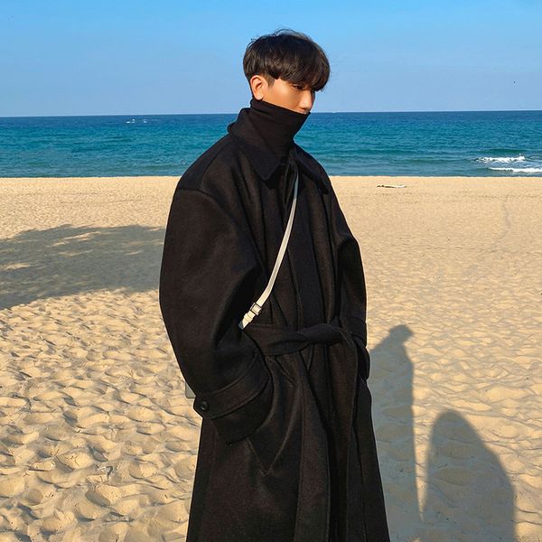 men's wool blends 2023 fashion men's winter coat slim fit wool blend trench coats thick long overcoat single breasted streetwear c, Black
men's wool blends 2023 fashion men's winter coat slim fit wool blend trench coats thick long overcoat single breasted streetwear c, Black