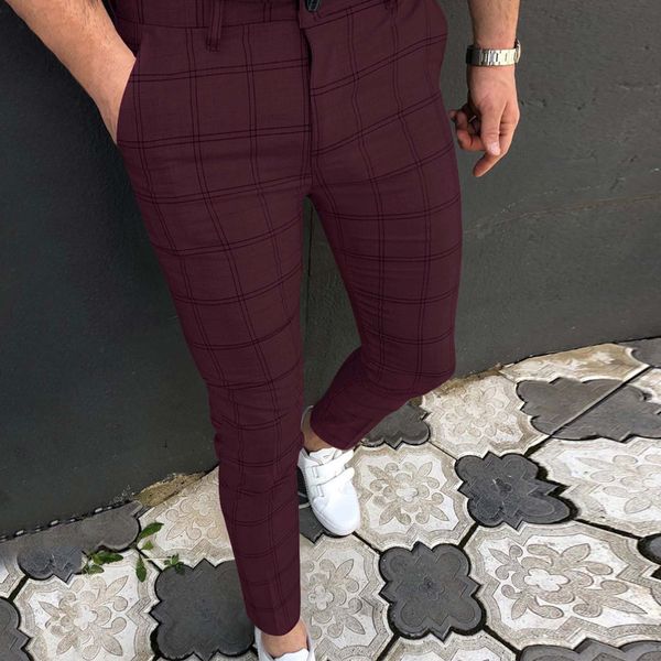 men's tracksuits 6 toddler men slim fit plaid print zipper casual fashion long pants trousers open for men 221122, Gray 
men's tracksuits 6 toddler men slim fit plaid print zipper casual fashion long pants trousers open for men 221122, Gray
