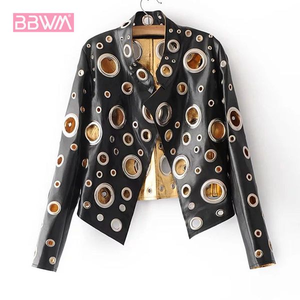 women's jackets women's winter korean fashion personality wild stand collar hollow light pu black long-sleeved jacket 221122, Black;brown
women's jackets women's winter korean fashion personality wild stand collar hollow light pu black long-sleeved jacket 221122, Black;brown